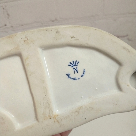 VINTAGE Capodimonte Dipinto a Mano Gold & Pink Porcelain Ballerina Figurine - Picture 8 of 8